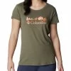 Columbia Women Green Daisy Days Short Sleeve Graphic T-Shirt -Columbia Shop 0bffae3AL3125 398 1