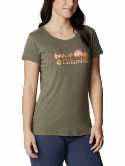 Columbia Women Green Daisy Days Short Sleeve Graphic T-Shirt -Columbia Shop 0bffae3AL3125 398 3