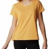 Columbia Women Orange Short Sleeve Sun Trek Ss Tee -Columbia Shop 0c39834AR2968 880 1