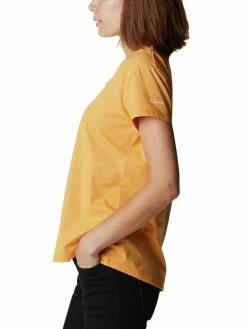 Columbia Women Orange Short Sleeve Sun Trek Ss Tee -Columbia Shop 0c39834AR2968 880 3