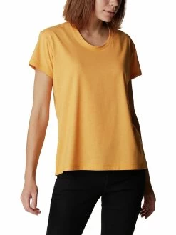 Columbia Women Orange Short Sleeve Sun Trek Ss Tee -Columbia Shop 0c39834AR2968 880 4