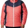 Columbia Women Red Full Sleeve Powder Lite II Full Zip Jacket