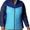 Columbia Women Blue Full Sleeve Powder Lite II Full Zip Jacket