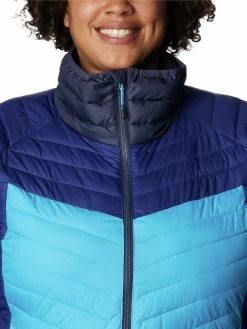 Columbia Women Blue Full Sleeve Powder Lite II Full Zip Jacket -Columbia Shop 1838834WL0762 422 5