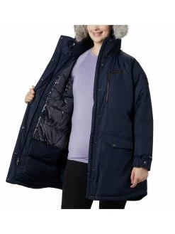 Columbia Women Blue Full Sleeve Suttle Mountain Long Insulated Jacket -Columbia Shop 22e4834WR0885 472 4