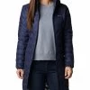 Columbia Womens Navy Blue Polyester Delta Ridge Long Down Jacket -Columbia Shop 29609bdWK0294 466 1