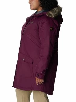 Columbia Women Purple Full Sleeve Suttle Mountain Long Insulated Jacket -Columbia Shop 2b1f834WR0885 616 5