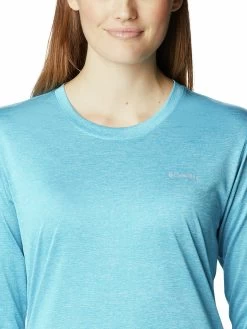 Columbia Women Blue Full Sleeve Hike Ls Shirt -Columbia Shop 371e834AR0893 422 4