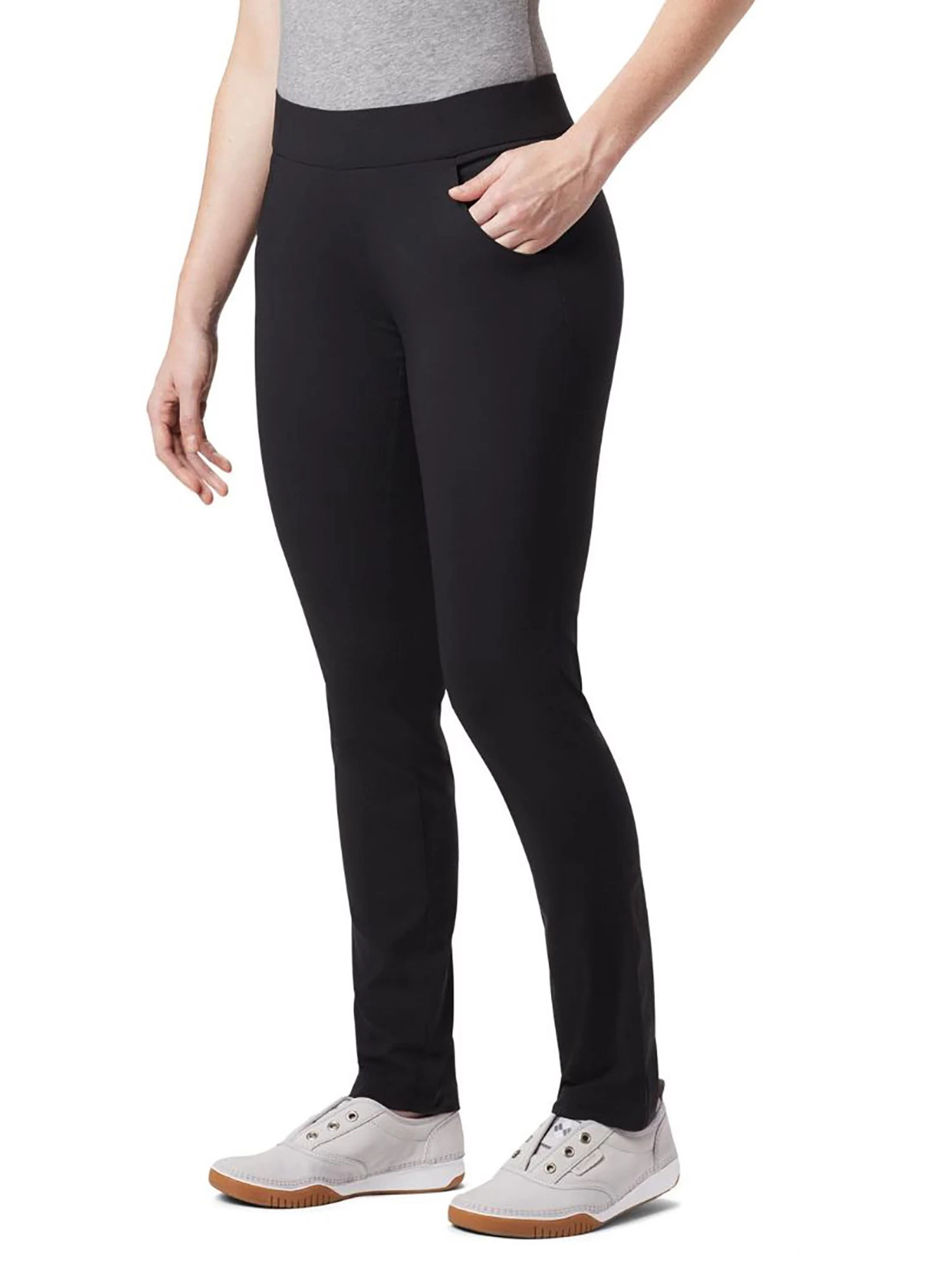 Columbia Women Black Anytime Casual Pull On Pant 2 Columbia Women Black Anytime Casual Pull On Pant