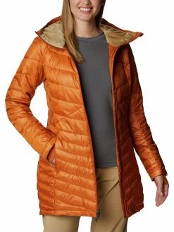 Columbia Women Orange Full Sleeve Joy Peak Mid Jacket -Columbia Shop 3df7834WR8569 858 5