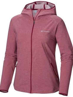 Columbia Women Red Heather Canyon Softshell Jacket