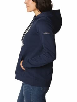 Columbia Womens Navy Blue Blended Fabric Full Sleeve Hoodie Sweatshirt -Columbia Shop 41b775dAL9594 465 3
