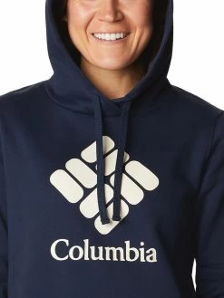 Columbia Womens Navy Blue Blended Fabric Full Sleeve Hoodie Sweatshirt -Columbia Shop 41b775dAL9594 465 5