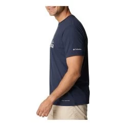 Columbia SUN TREK GRAPHIC - Funktionsshirt - Männer - Collegiate Navy/tropical Graphic -Columbia Shop 4701675 13790728 thickbox