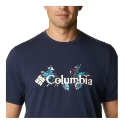 Columbia SUN TREK GRAPHIC - Funktionsshirt - Männer - Collegiate Navy/tropical Graphic -Columbia Shop 4701675 13790729 thickbox
