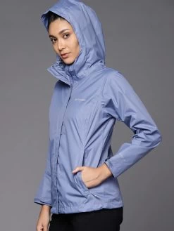 Columbia Womens Blue Polyester Full Sleeve Arcadia II Rain Jacket -Columbia Shop 49b7a66RR2436 458 3