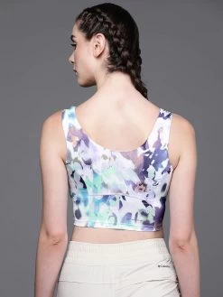 Columbia Womens White Colour Boundleshort Sleeve Trek Tank T Shirt -Columbia Shop 5109a71AR9471 101 3