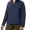 Columbia Womens Blue Color Polyester Fabric Full Sleeve Fast Trek Ii Jacket -Columbia Shop 529cac2ER6081 591 1