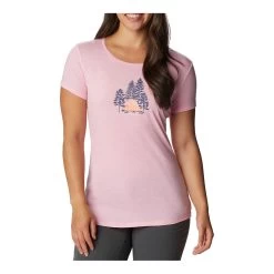 Columbia DAISY DAYS - T-Shirt - Frauen - Wild Rose Hthr