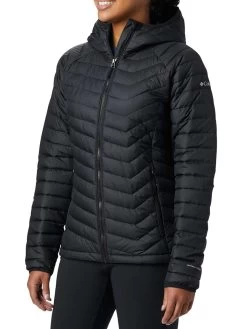 Columbia Women Black Powder Lite Hooded Jacket