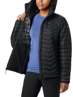 Columbia Women Black Powder Lite Hooded Jacket -Columbia Shop 624bae3WK1499 011 4