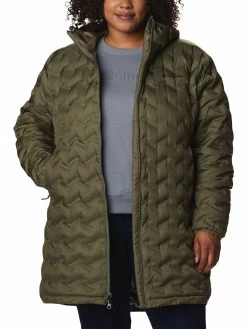 Columbia Women Green Delta Ridge Long Down Jacket -Columbia Shop 734bae3WK0294 397 4