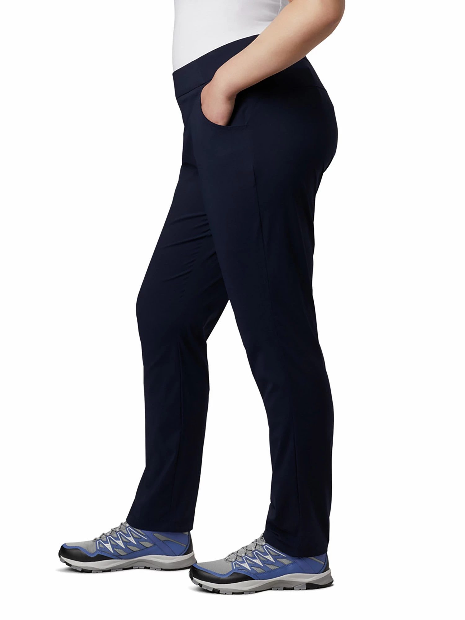 Columbia Women Blue Anytime Casual Pull On Pant 4 Columbia Women Blue Anytime Casual Pull On Pant – Bild 2