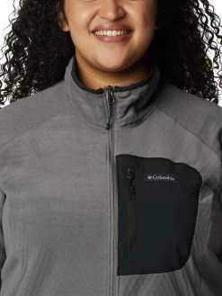 Columbia Women Grey Full Sleeve W Outdoor Tracks Full Zip -Columbia Shop 7866834AR0142 023 3