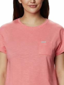 Columbia Women Pink Cades Cape T-Shirt -Columbia Shop 7956ae3AK1436 699 4