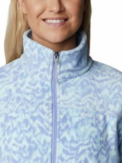 Columbia Women Blue Full Sleeve Fast Trek Printed Jacket -Columbia Shop 8563834ER1012 567 4
