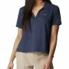 Columbia Women Blue Short Sleeve W Sun Trek Polo -Columbia Shop 9883834AR7285 467 1