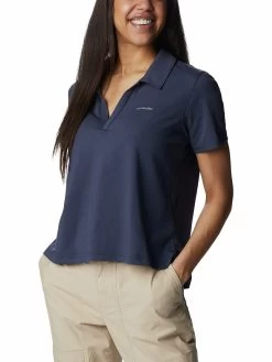 Columbia Women Blue Short Sleeve W Sun Trek Polo -Columbia Shop 9883834AR7285 467 4