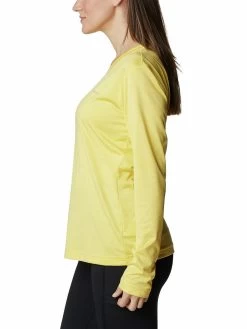Columbia Women Yellow Full Sleeve Hike Ls Shirt -Columbia Shop 9bb5834AR0893 771 4