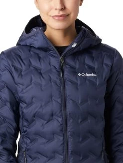 Columbia Women Blue Full Sleeve Delta Ridge Down Hooded Jacket -Columbia Shop ac72834WR0260 466 5