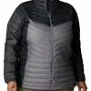 Columbia Women Grey Full Sleeve Powder Lite II Full Zip Jacket -Columbia Shop af37834WL0762 023 1