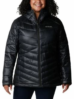 Columbia Women Black Full Sleeve Joy Peak Hooded Jacket