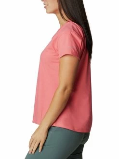 Columbia Women Pink Sun Trek Short Sleeve T-Shirt -Columbia Shop c79fae3AL2968 699 2