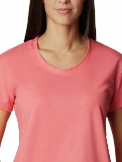 Columbia Women Pink Sun Trek Short Sleeve T-Shirt -Columbia Shop c79fae3AL2968 699 5
