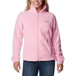 Columbia Benton Springs Full Zip Damen Fleecejacke Kaugummirosa