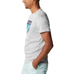 Columbia Zero Rules Graphic T-Shirt Grau/Logo Grün