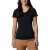 Columbia Zero Rules Damen T-Shirt Schwarz/Logo Weiß