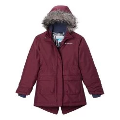 Columbia Nordic Strider Kinder Outdoorjacke Granatrot
