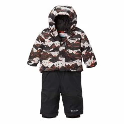 Columbia Buga Set Baby Schneeanzug Schwarz Weiß Orange