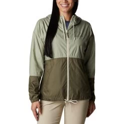 Columbia Flash Forward Damen Outdoorjacke Leicht Hellgrün/khaki