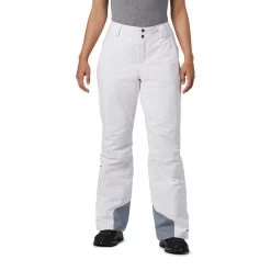 Lange Hose Columbia Bugaboo Omni-Heat Weiß/grau Damen