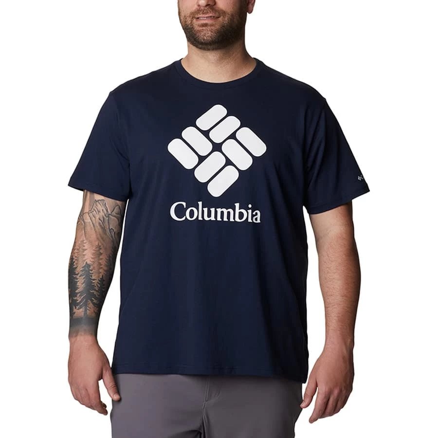 Columbia CSC Basic Logo T-Shirt Blau/Logo Weiß 3 Columbia CSC Basic Logo T-Shirt Blau/Logo Weiß