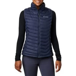 Winterweste Columbia Powder Lite Dunkelblau/schwarz Damen