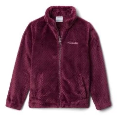Columbia Fire Side Sherpa FZ Kinder Fleecejacke Granatrot