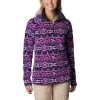 Columbia Glacial IV Print Half Zip Damen Fleecepullover Lila/blau -Columbia Shop cl 1802161 432 001