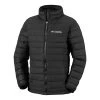 Kinder Columbia Powder Lite Schwarze Jacke